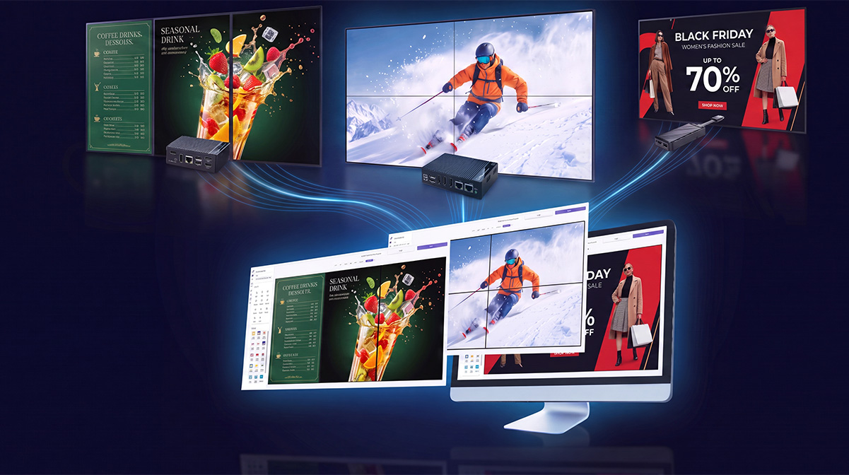CONNECTPlayer Manager란? Cloud CMS와 Local CMS를 지원하는 Digital Signage CMS